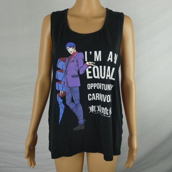 Funimation Tokyo Ghoul Anime Japanese Equal Opportunity Carnivore Tank Top XL - Picture 2 of 8
